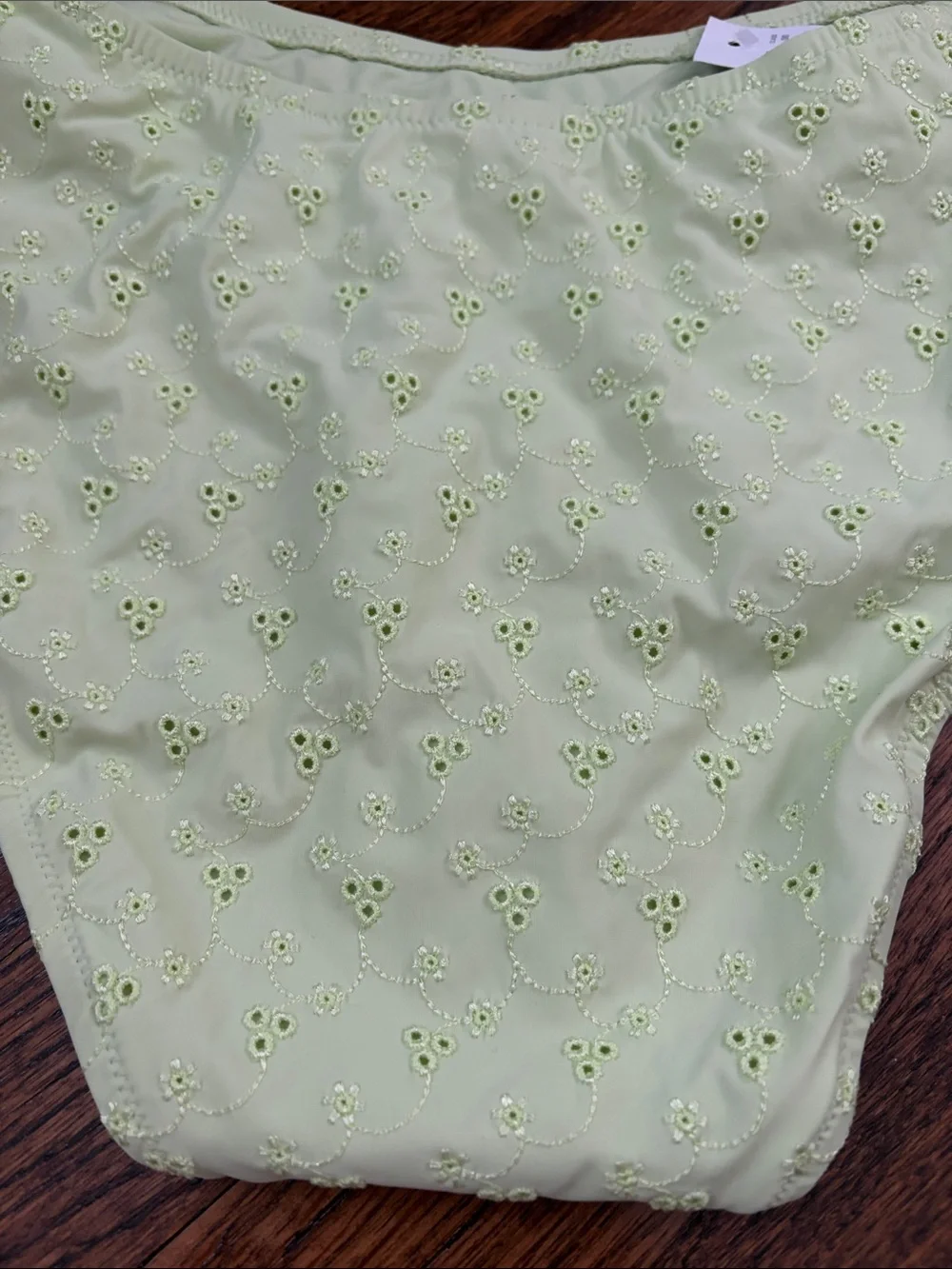 J. Crew Light Lime Eyelet Bikini Bottoms - NWT